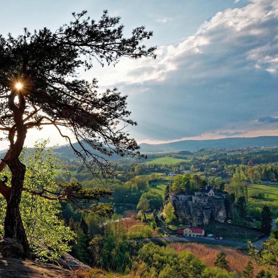 Chata Pod Hradem Sloup  Bagian luar foto