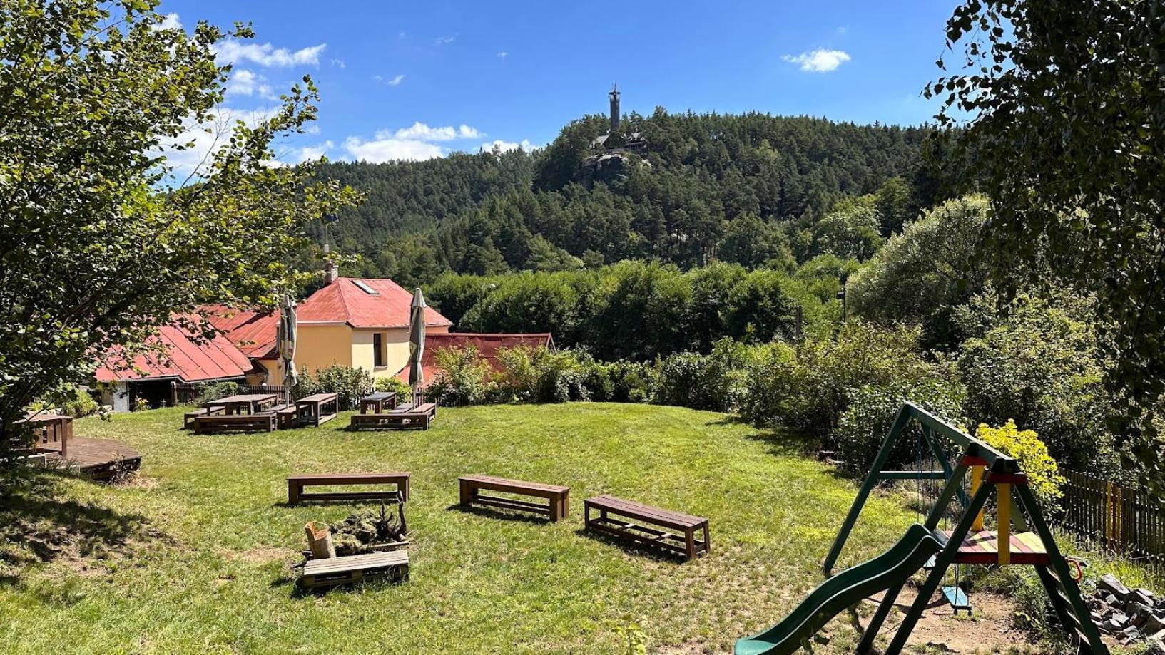 Chata Pod Hradem Sloup  Bagian luar foto