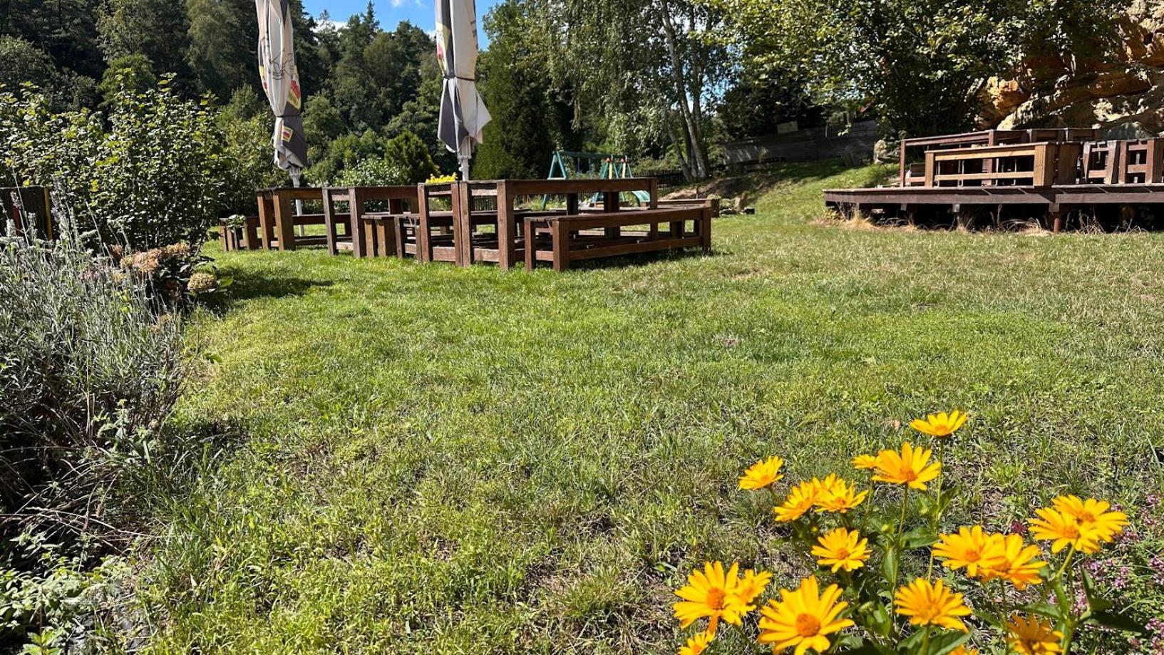 Chata Pod Hradem Sloup  Bagian luar foto